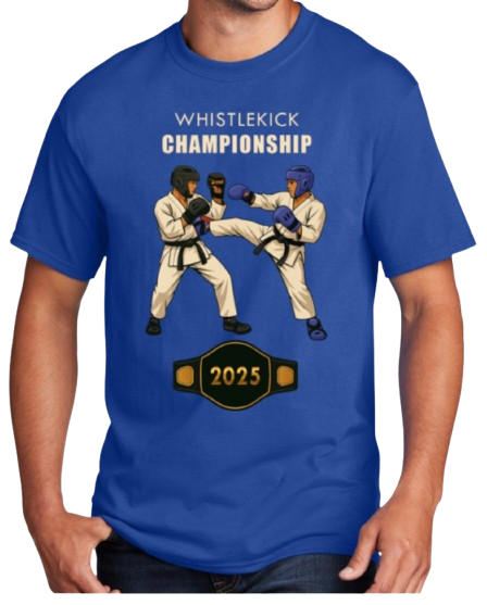 Whistlekick Championship 2025 Official T-Shirt.