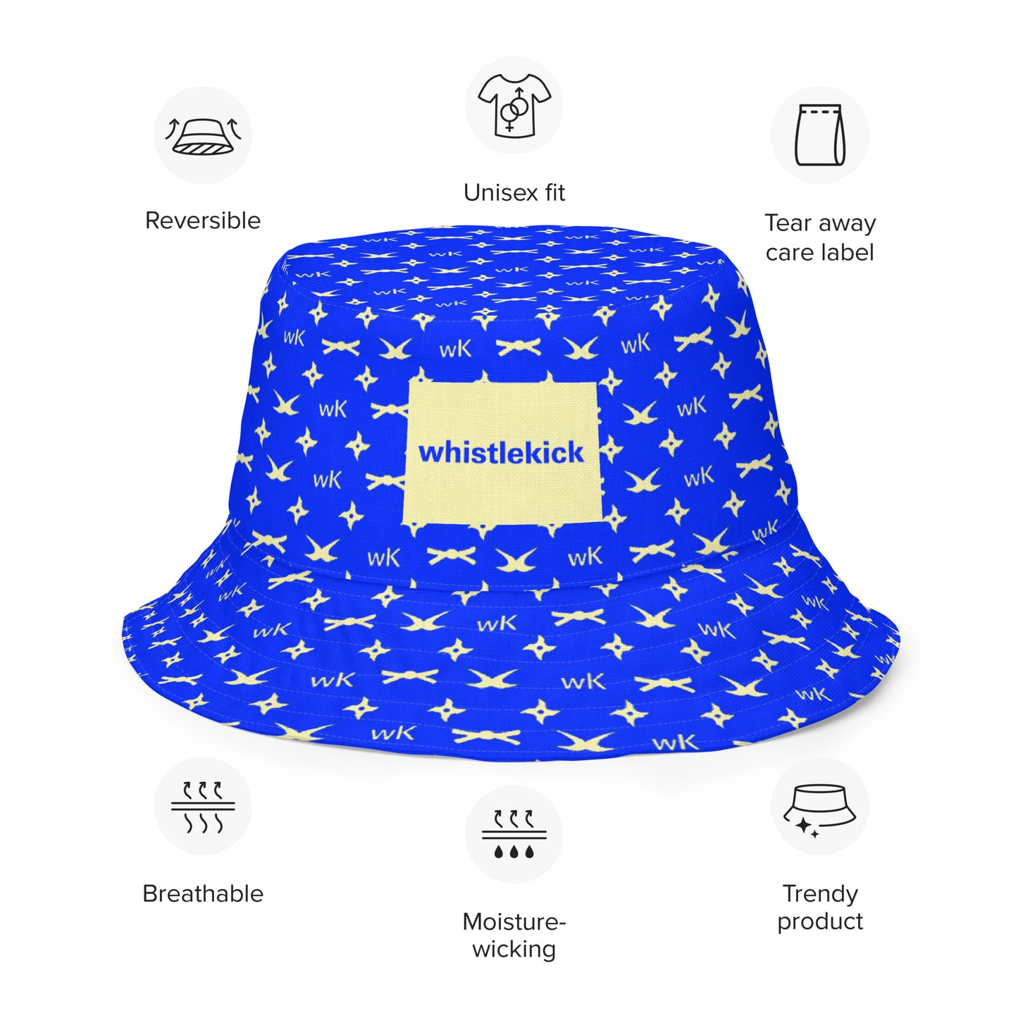 wK Reversible Luxe Bucket Hat