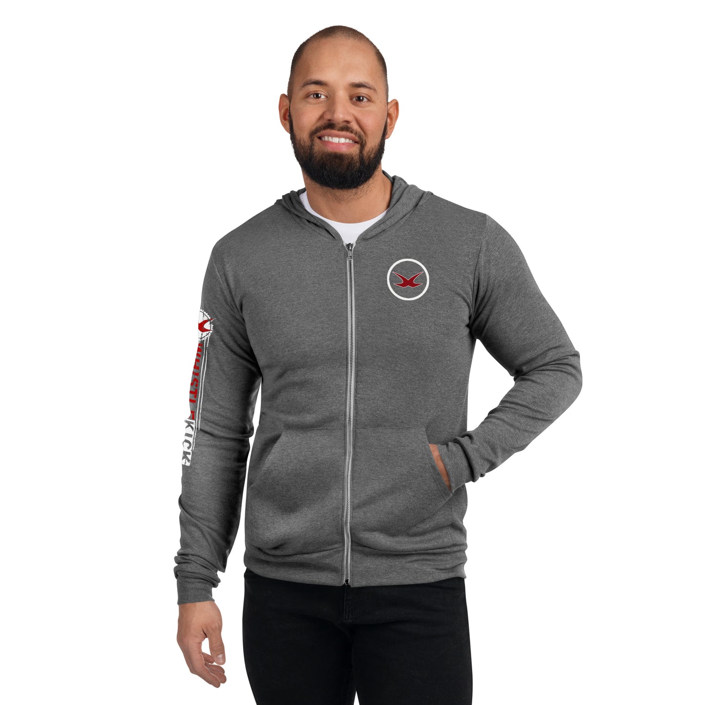 Vintage Shield Zip Hoodie "Unisex"