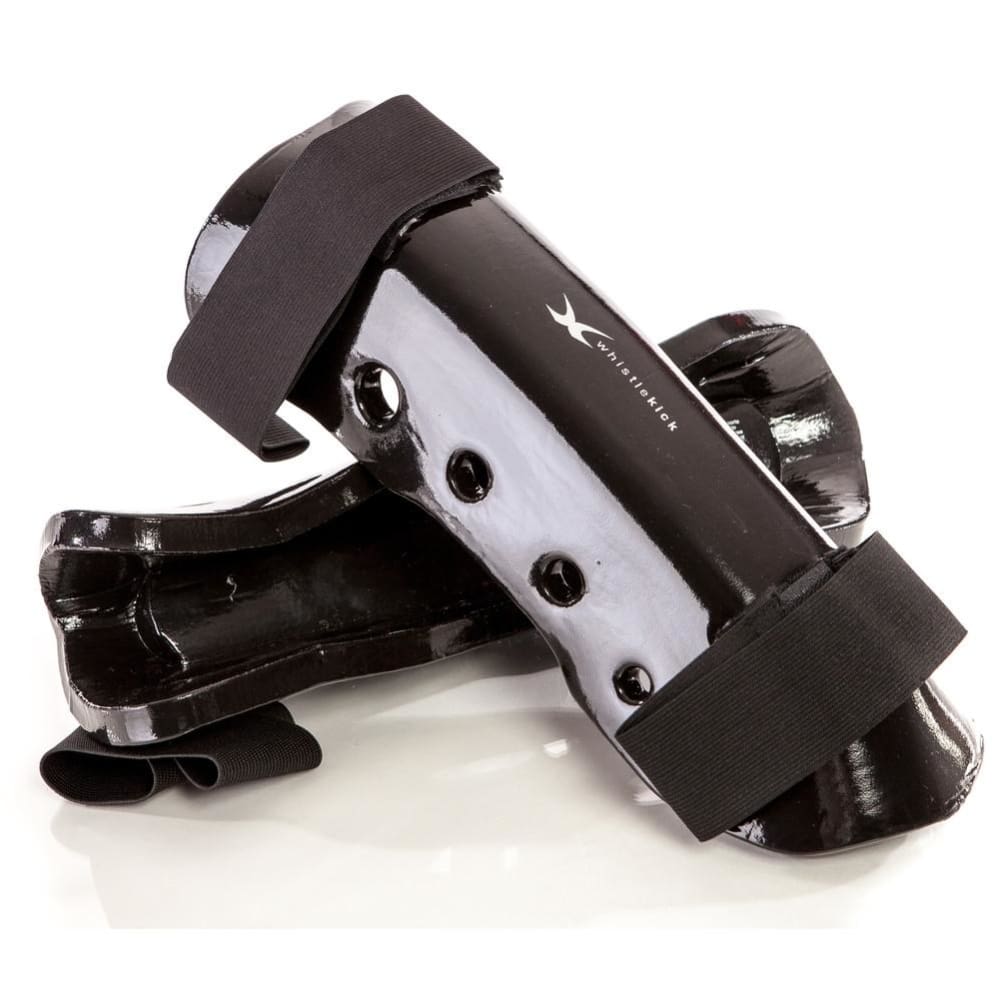 whistlekick Sparring Shin Guards - Small / Stealth (Black)