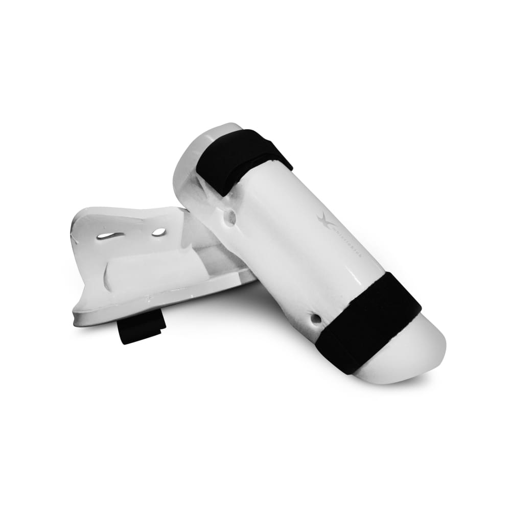 whistlekick Sparring Shin Guards - Small / Stratus (White)