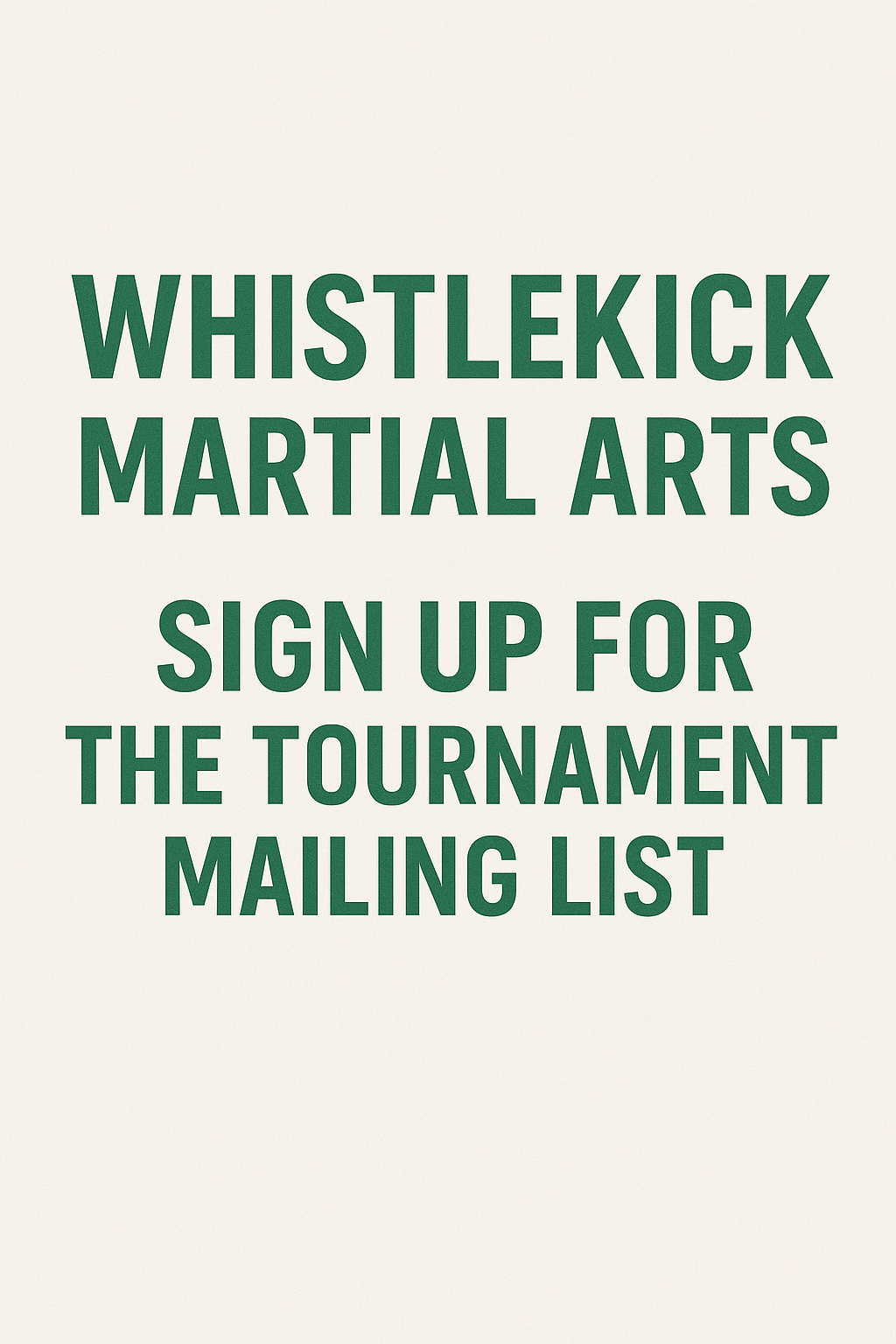 Sign up to be the first to know about the 2026 tournament season