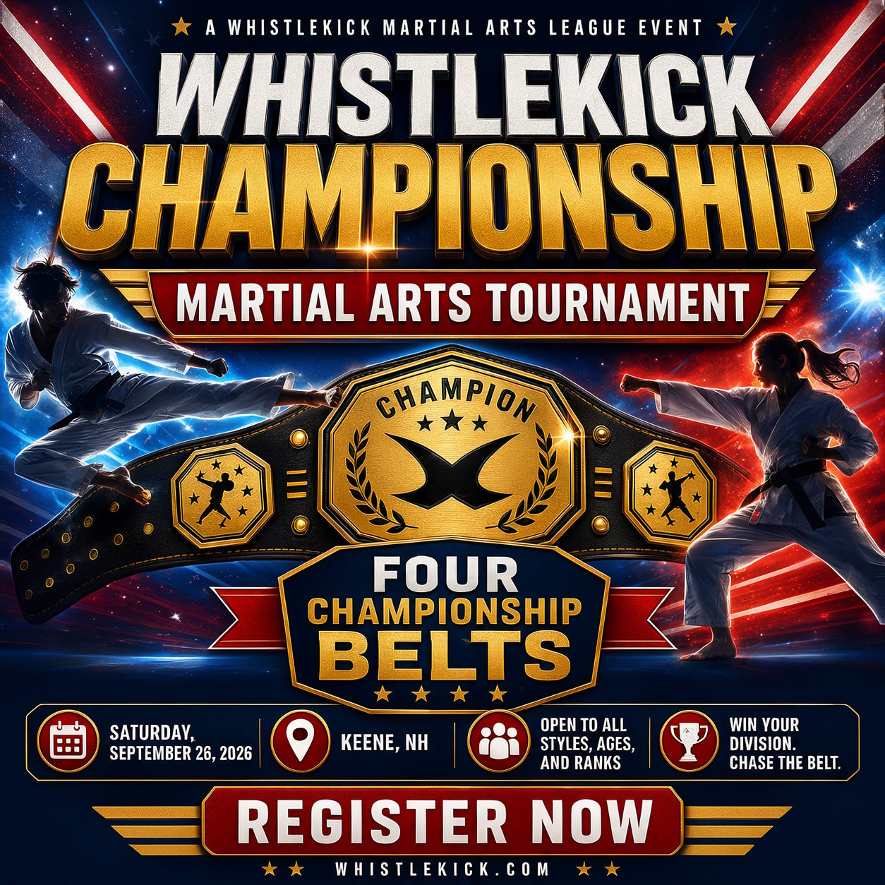 2026 Whistlekick Championship Martial Arts Tournament