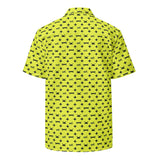 Hawaiian unisex whistlekick button down shirt (Yellow-jacket)
