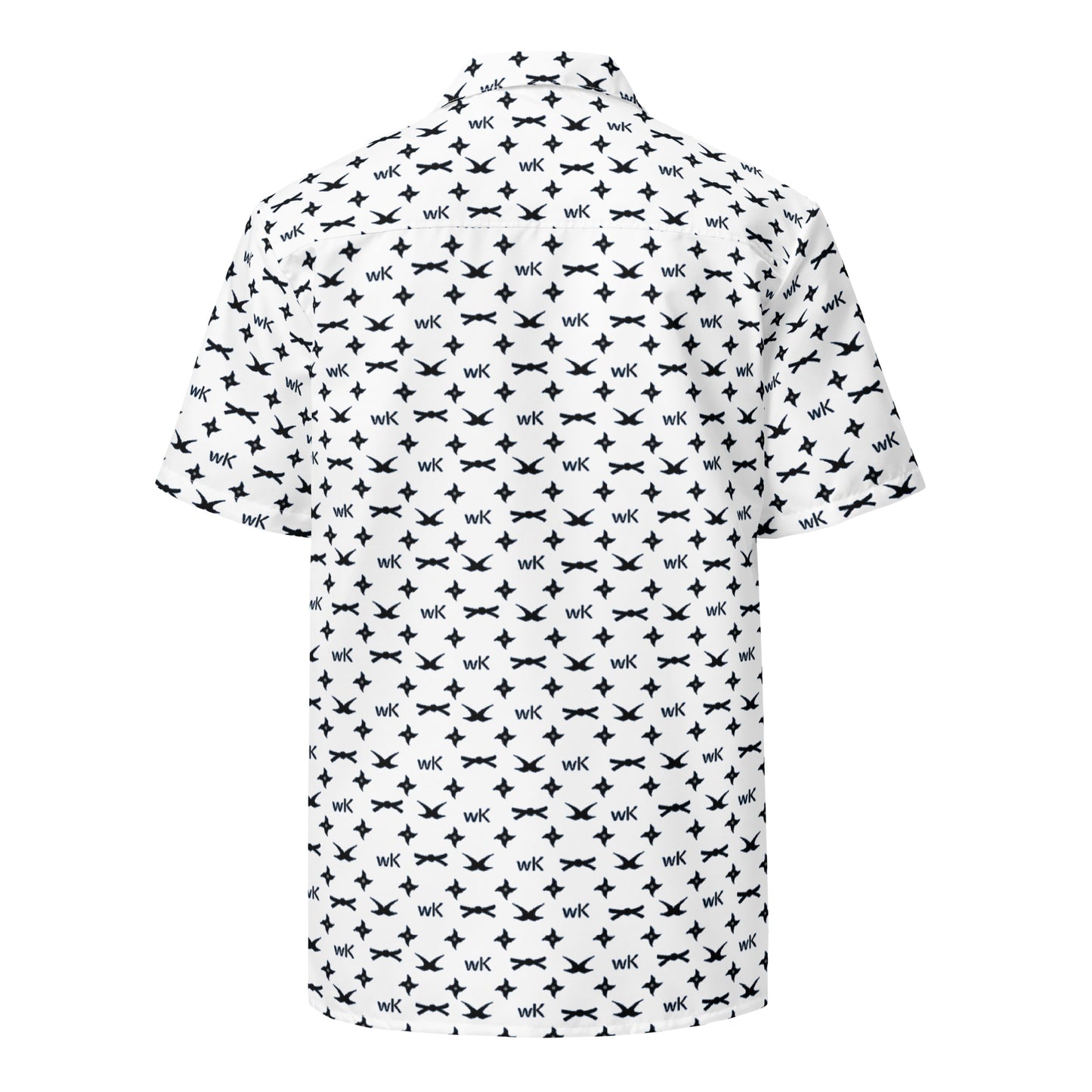 Hawaiian unisex whistlekick button down shirt (Arctic white)