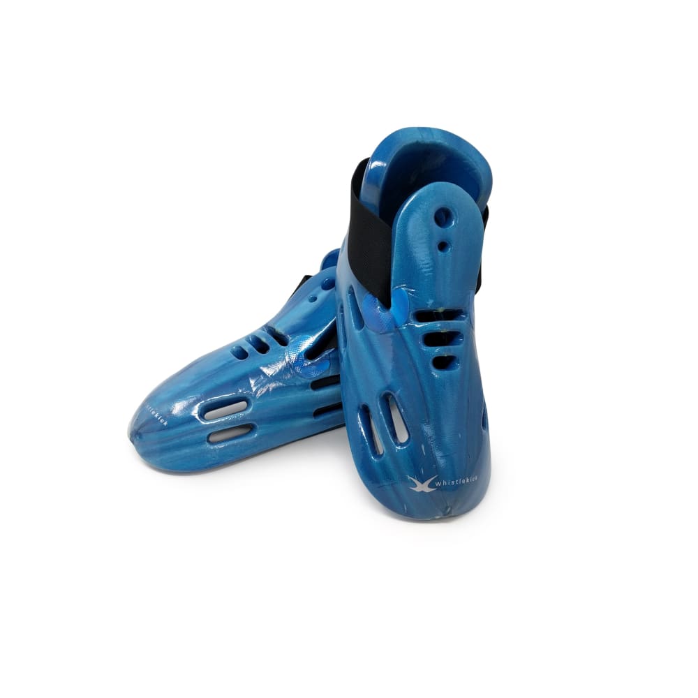 whistlekick Original Sparring Boot - Child Medium / Sharkskin (Blue / Light Blue Swirl)