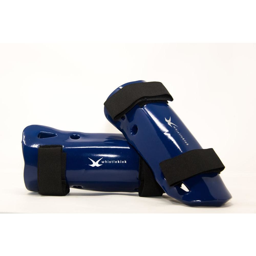whistlekick Sparring Shin Guards - Small / Arctic (Blue)