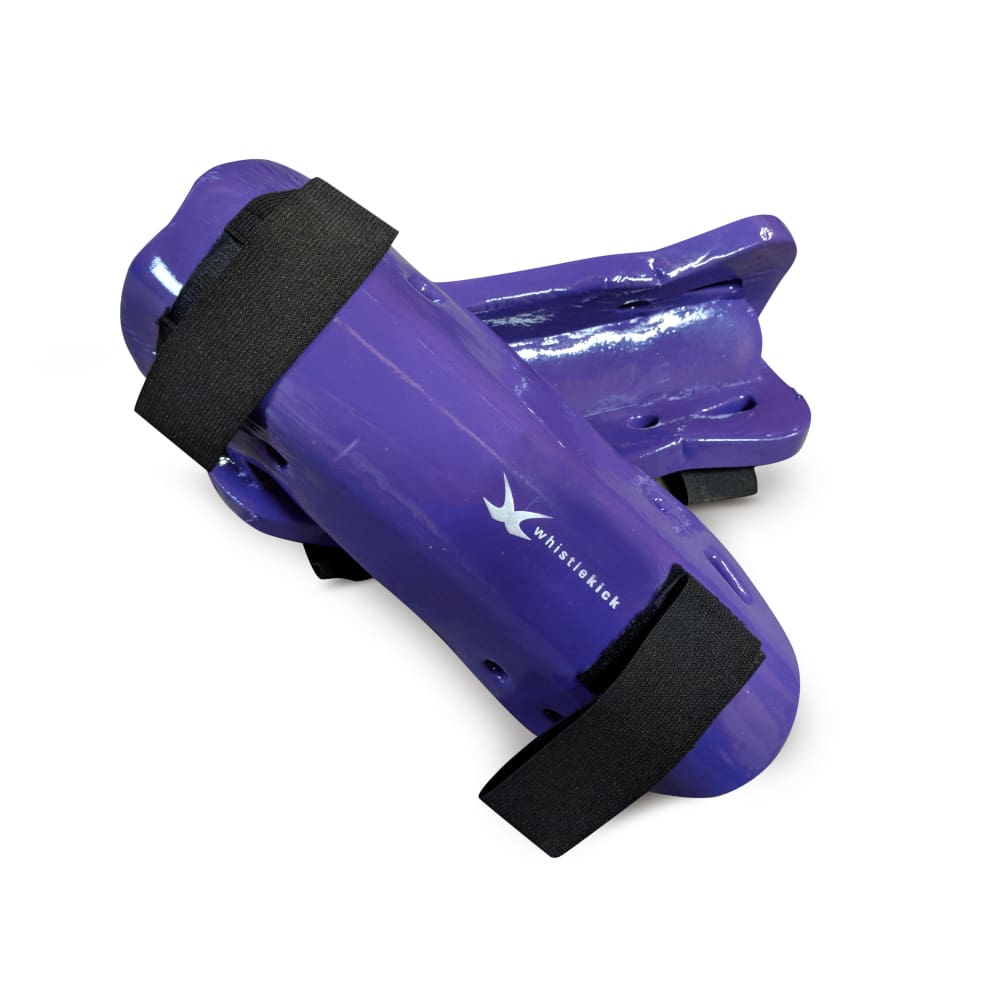 whistlekick Sparring Shin Guards - Small / Storm (Purple)